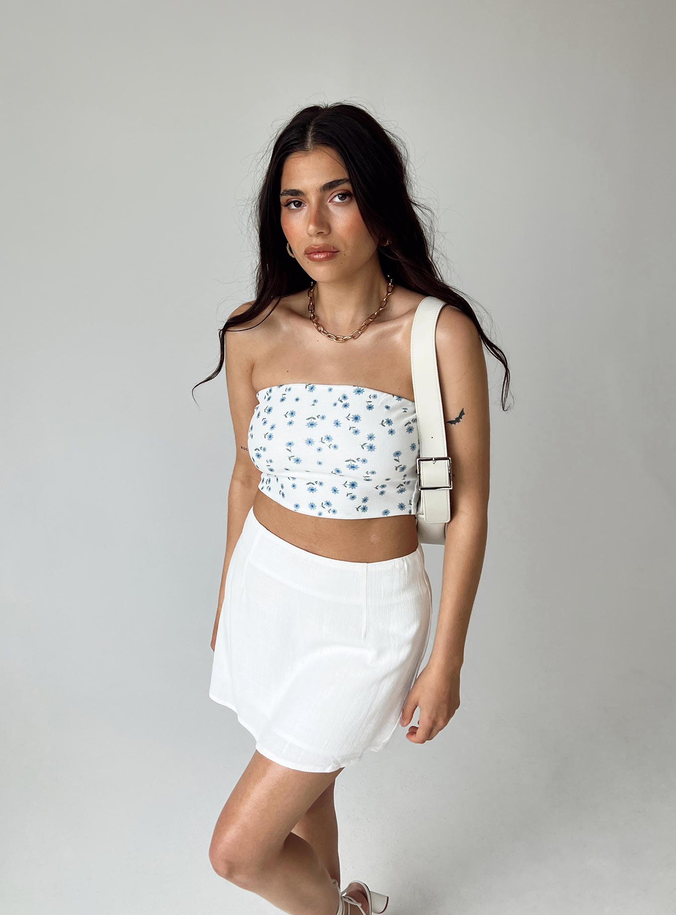 Selby Mini Skirt White Petite