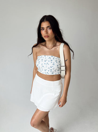 Selby Mini Skirt White Petite