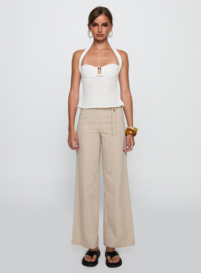 Isabetta Halter Top White