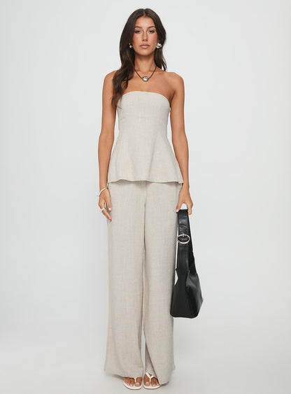 Esidora Strapless Flare Top Natural