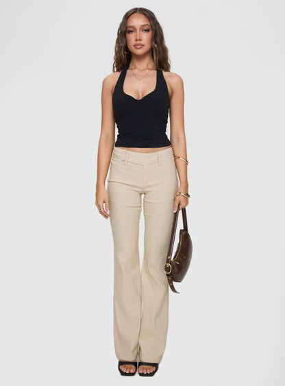 Kinkirk Flared Pants Taupe Petite