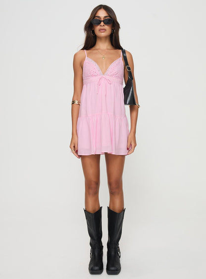 Nicoletta Mini Dress Light Pink Petite