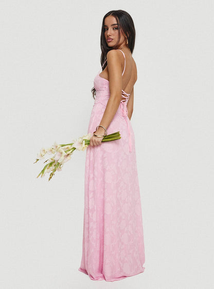 South Of France Maxi Dress Pink Petite