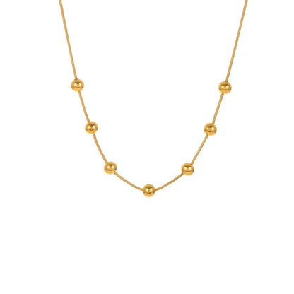 Astrid Golden Ball Chain Necklace