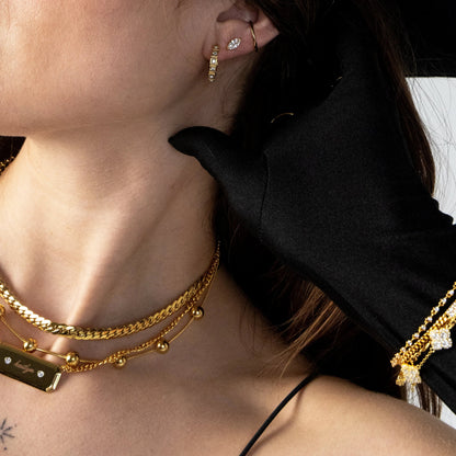 Astrid Golden Ball Chain Necklace