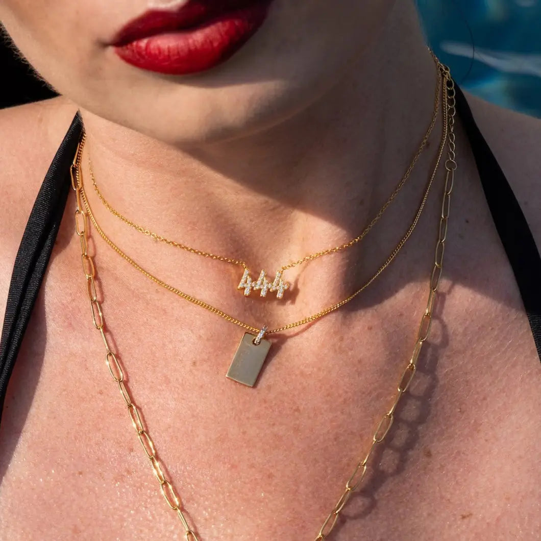 Crystal Angel Number Necklace