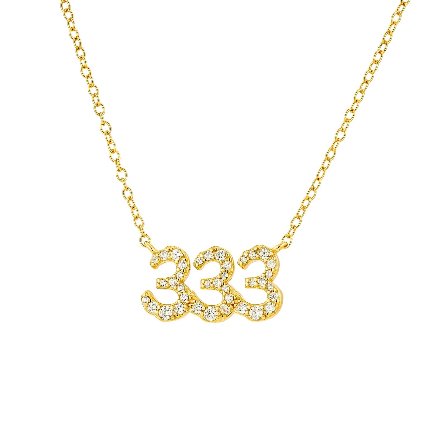 Crystal Angel Number Necklace