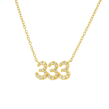 Crystal Angel Number Necklace