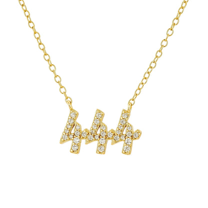 Crystal Angel Number Necklace