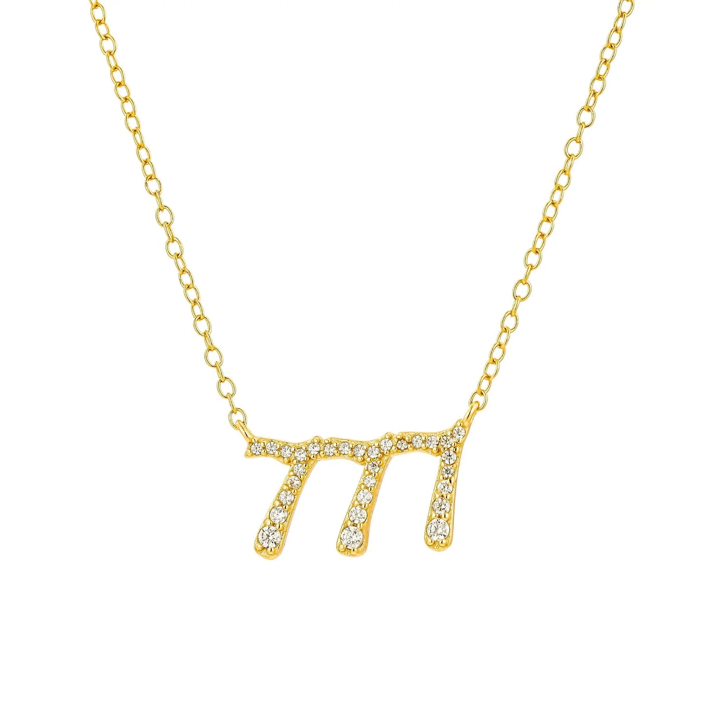 Crystal Angel Number Necklace