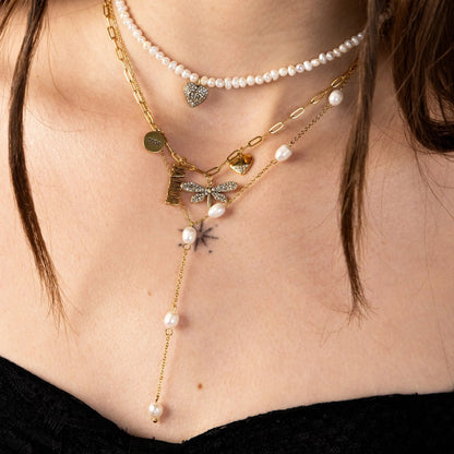 Drop Pearl Necklace