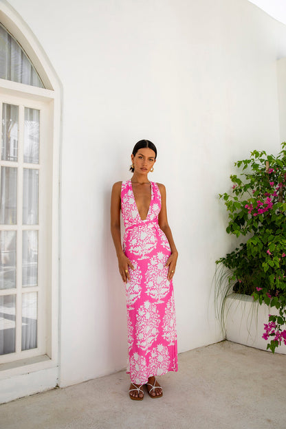 FORTUNATE ONE Harper Maxi Dress Pink