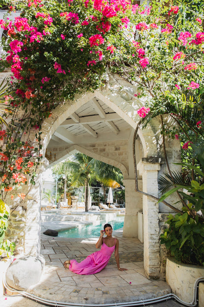 FORTUNATE ONE Blushing Lovers Maxi Dress Pink