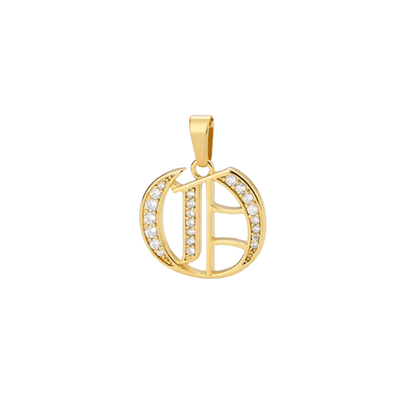 Old English Letter Tennis Necklace