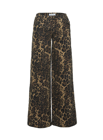 Pantar Low Rise Pants Leopard Petite