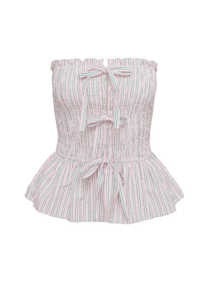 Saskea Strapless Top Pink