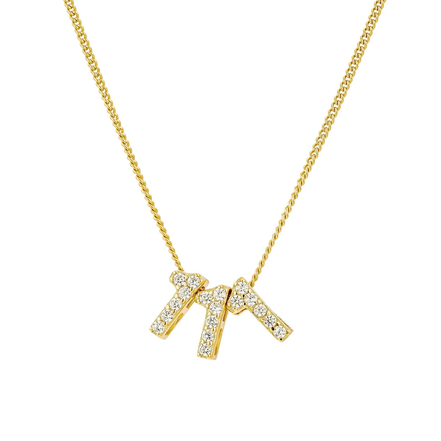 Slider Charm Angel Number Necklace