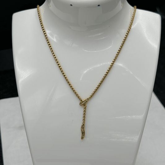 Snake Drop Necklace