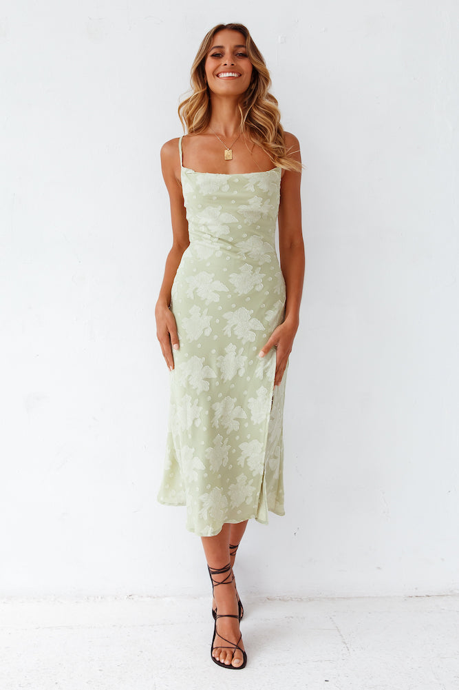 Leora Midi Dress Green